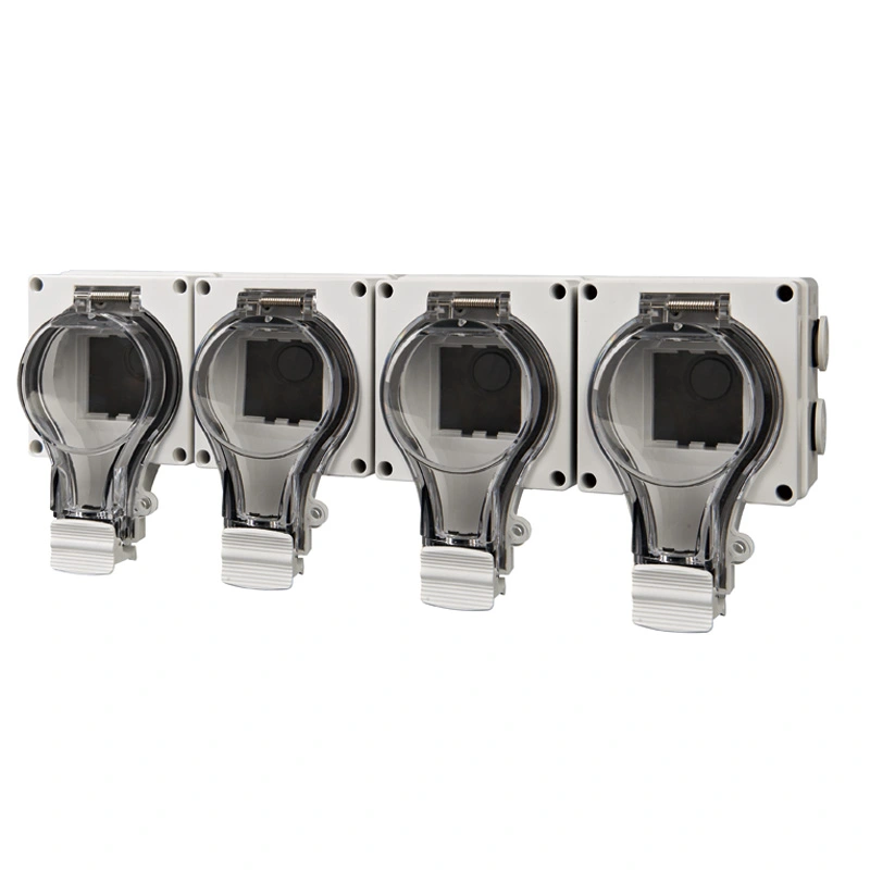 IP66 Yeni Seriya Suya davamlı Socket 4 Gang Socket Empty Shell